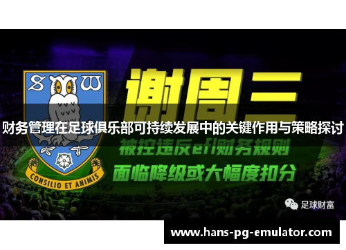 财务管理在足球俱乐部可持续发展中的关键作用与策略探讨